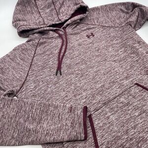 Under Armour COLD GEAR Size Large Womens Pocket Fleece Lined Loose Hoodie